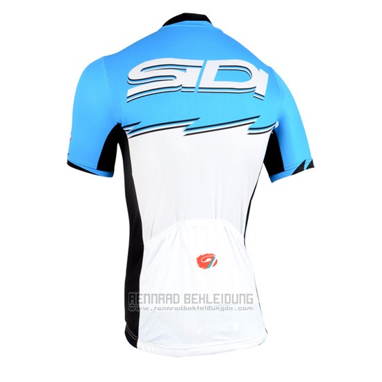 2015 Fahrradbekleidung Castelli SIDI Azurblau und Wei Trikot Kurzarm und Tragerhose